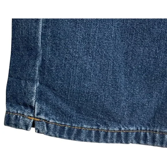Eddie Bauer Cropped Jeans Womens Size 12 High Rise Waisted Mom Blue Denim - Picture 6 of 12